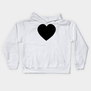 Black heart Kids Hoodie